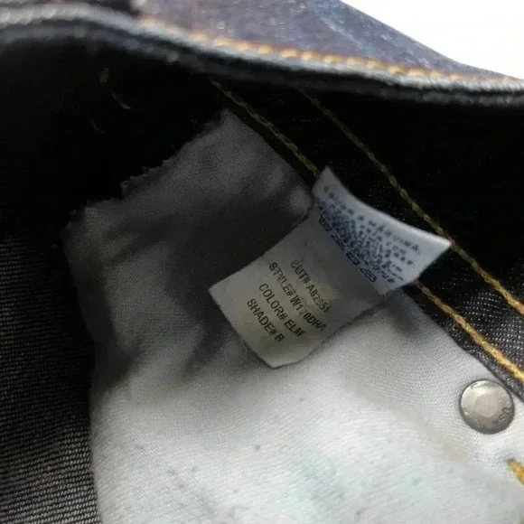 Hudson  Jeans Low Rise Dark Wash Bootcut Denim Blue Jeans Size 28 - Picture 7 of 9